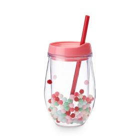 Retro Pom Stemless Wine Tumbler by BlushÂ®