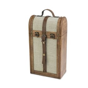 2-Bottle Vintage Trunk Wine Box by TwineÂ®