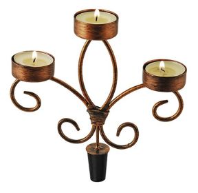 Bronze Wine Bottle Candelabra by TwineÂ®