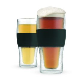 Beer FREEZEâ„¢ Cooling Cups in Black (set of 2) by HOSTÂ®