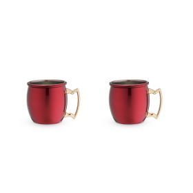 Red Moscow Shot Mug Set by Twine®