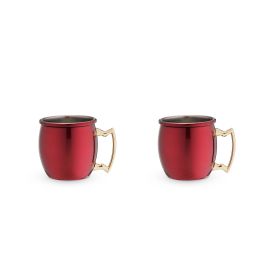 Red Moscow Shot Mug Set by TwineÂ®